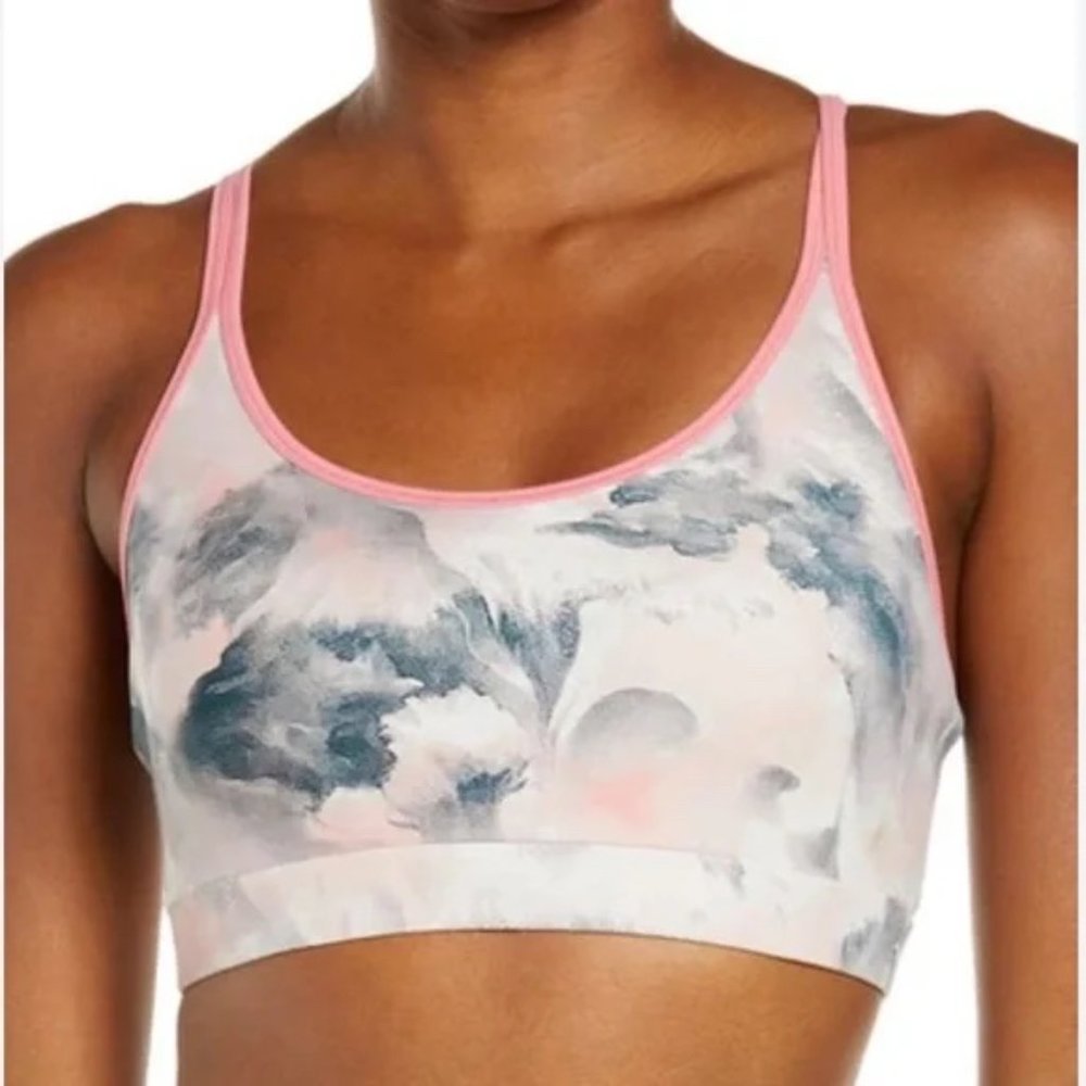 FOURLAPS Style 2008 Vitality Sports Bra‎ Pink Clouds NWT Size Small
